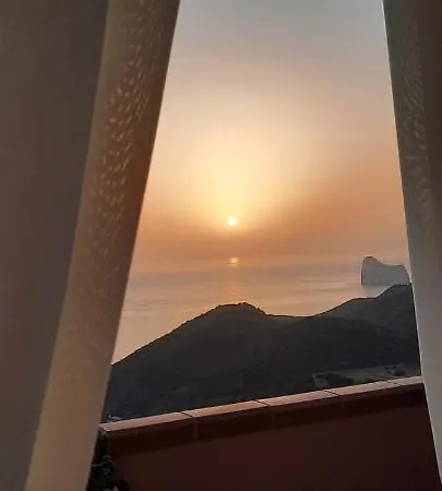 Vista Sul Pan Di Zucchero - Terrazza Vista Mare A Nebida