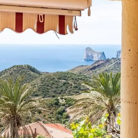 Vista Sul Pan Di Zucchero - Terrazza Vista Mare A 펜션 Nebida