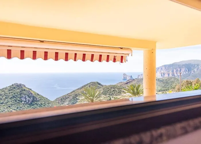 Vista Sul Pan Di Zucchero - Terrazza Vista Mare A Nebida